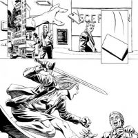 VALKYRIE #1 black and white preview art by Phil Winslade 6