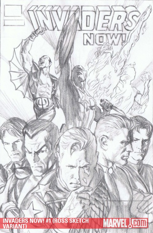 Invaders Now! (2010) #1 (ROSS SKETCH VARIANT)