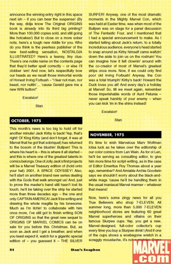 Preview page from Stan's Soapbox: The Collection