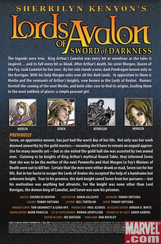 LORDS OF AVALON: SWORD OF DARKNESS #2, page 1