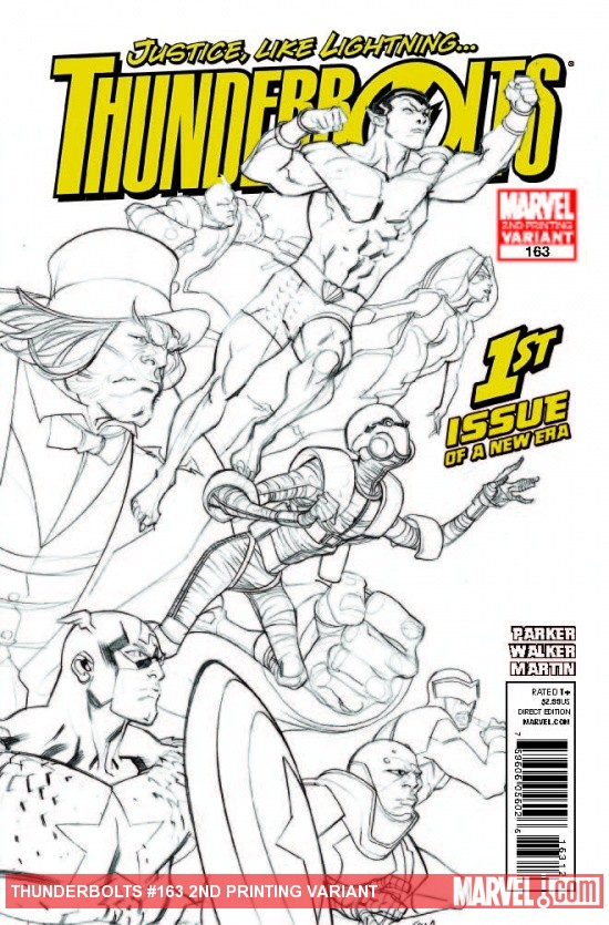 THUNDERBOLTS 163 2ND PRINTING VARIANT