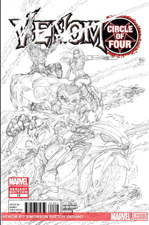 Venom (2011) #13 (Simonson Sketch Variant)