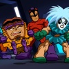 Toad, M.O.D.O.K., Klaw and Screaming Mimi from The Super Hero Squad Show