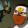 The Wasp and Falcon from The Super Hero Squad