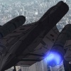 Screenshot of the X-Men's Blackbird in the Wolverine anime