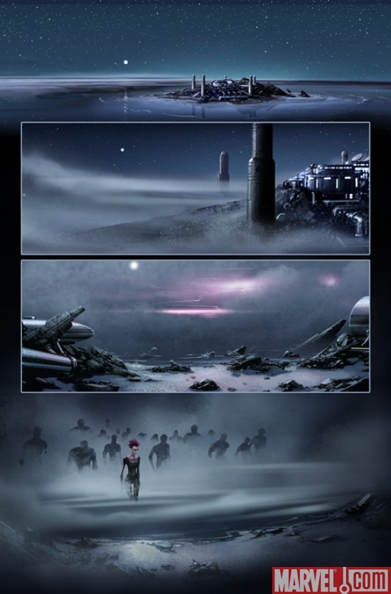 X NECROSHA one-shot preview art by Clayton Crain