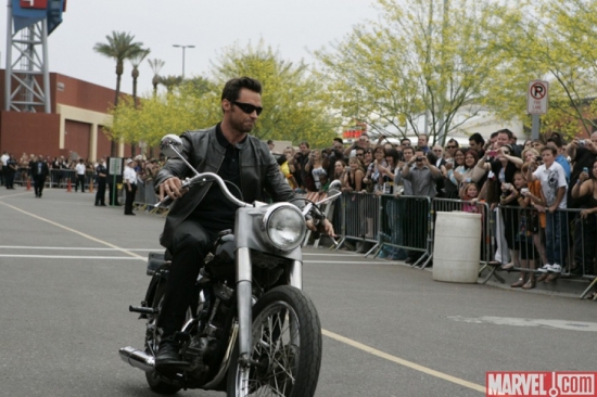 Hugh Jackman at the ''X-Men Origins: Wolverine'' movie premiere in Tempe, Ariz.