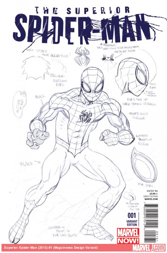 cover from Superior Spider-Man (2013) #1 (MCGUINNESS DESIGN VARIANT)