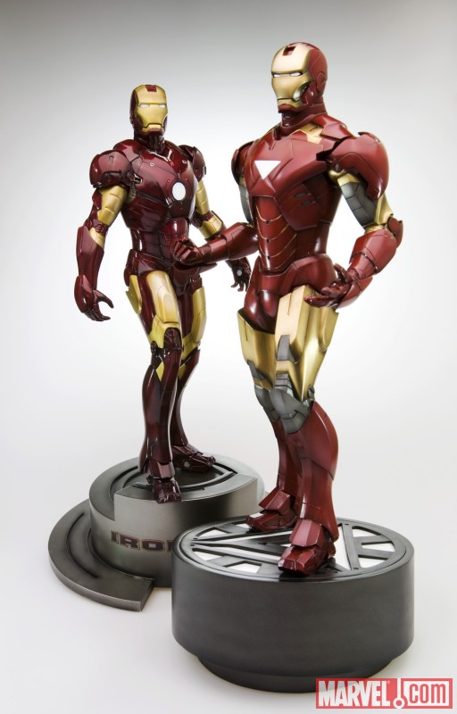Iron Man Movie Mark VI  and Mark III Fine Art Statues from Kotobukiya