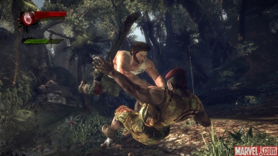 New \'\'X-Men Origins: Wolverine\'\' screenshot showing the HUD