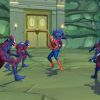 Spider-Man fends off a swarm of bad guys.