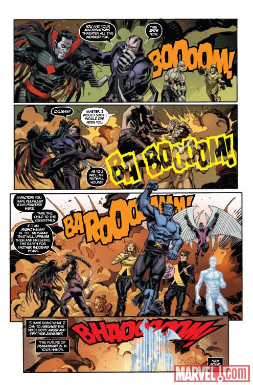 X-FACTOR FOREVER #5 preview art by Dan Panosian and Eric Nguyen