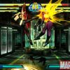 Screenshot of Super Skrull and Trish from ''Marvel vs. Capcom 3''