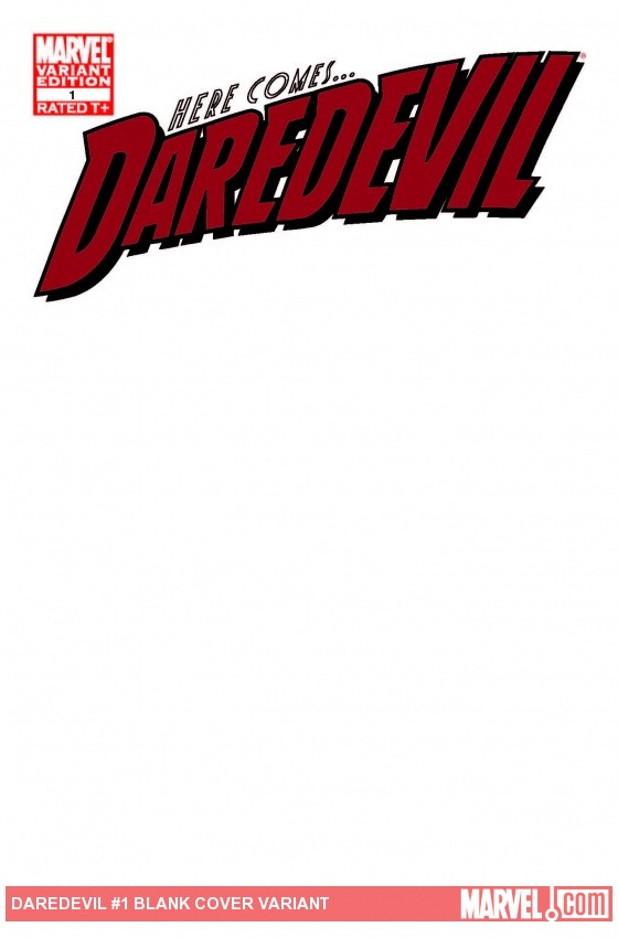 Daredevil (2011) #1 (Blank Cover Variant)