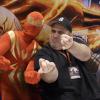 Dan Slott and a Spider-Man cosplayer at Fan Expo 2012