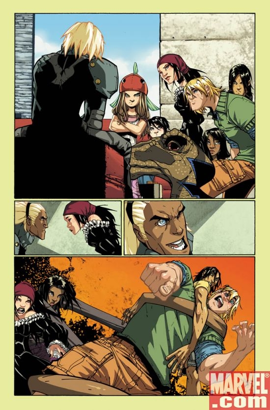 RUNAWAYS #3 preview art by Humberto Ramos