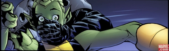 a panel from New X-Men #44