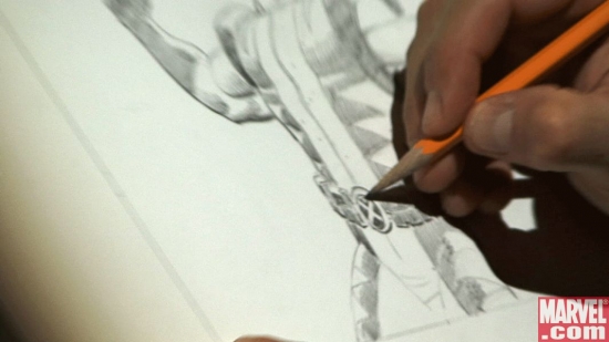 John Romita Jr. drawing Wolverine