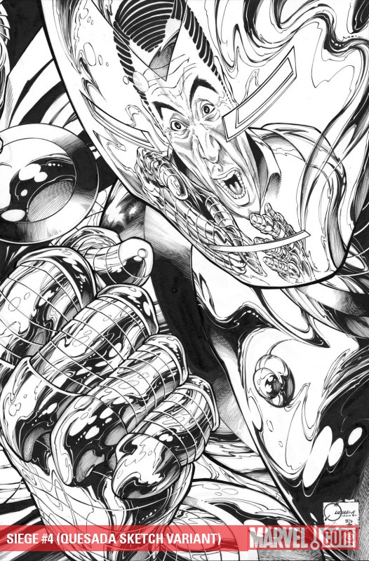 Siege (2009) #4 (QUESADA SKETCH VARIANT)