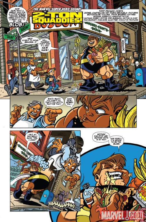 Super Hero Squad #8 preview art by Leonel Castellani