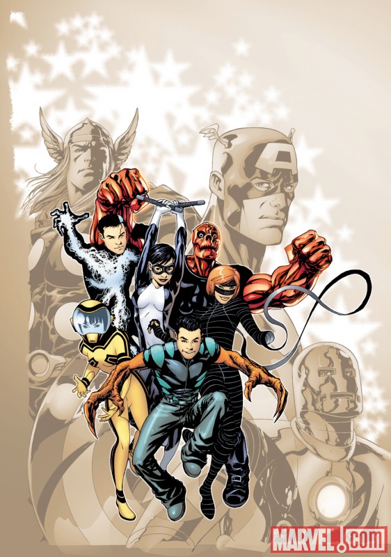 Image Featuring Captain America, Iron Man, Thor