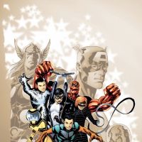 Image Featuring Captain America (Steve Rogers), Iron Man, Thor