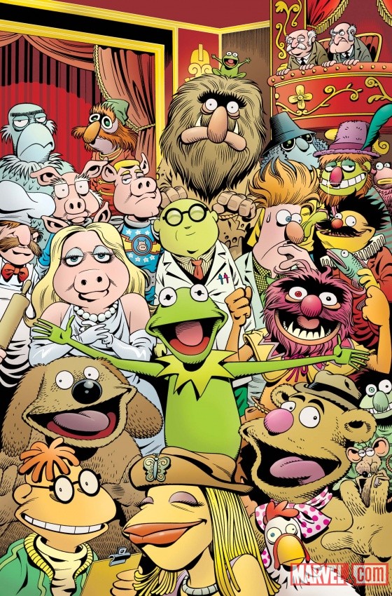 DISNEY•MUPPETS PRESENTS Comic cover art by Roger Langridge 