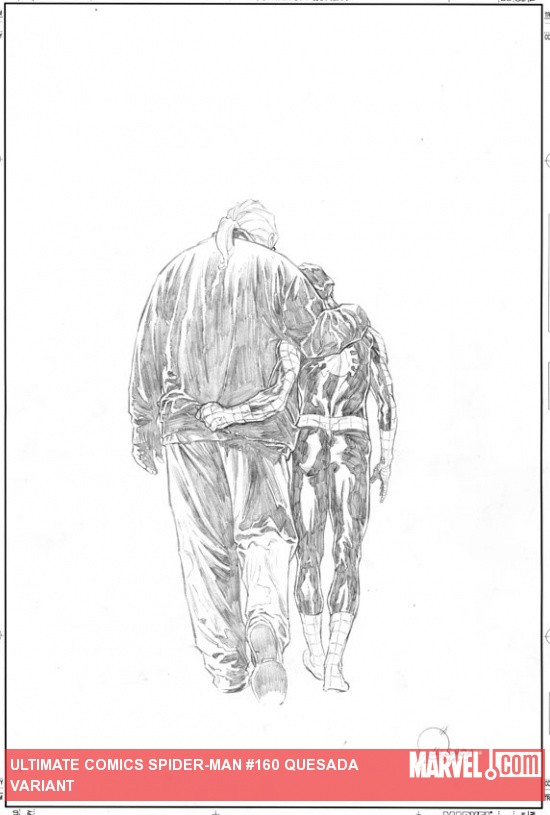 Ultimate Comics Spider-Man #160 sketch variant cover by Joe Quesada