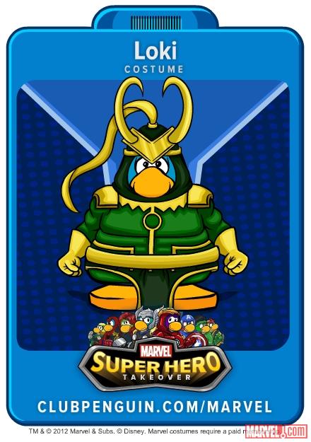 Loki suit from Club Penguin
