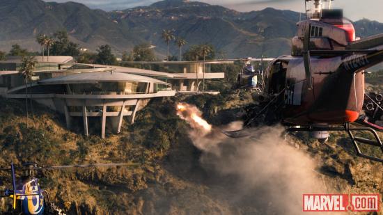 A scene from Iron Man 3