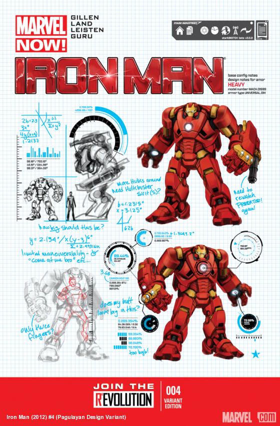 Iron Man (2012) #4 (Pagulayan Design Variant)