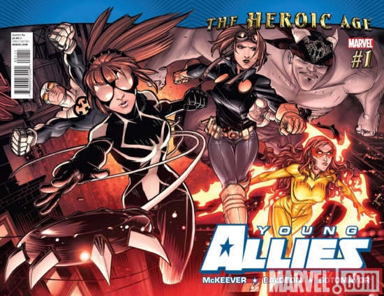 YOUNG ALLIES #1 cover by David LaFuente