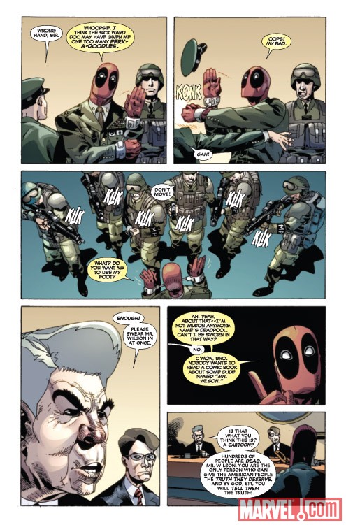 DEADPOOL: WADE WILSON'S WAR #1 preview art by Jason Pearson