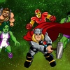The Squaddies ready for battle in The Supere Hero Squad Show