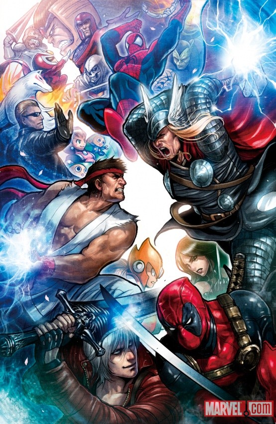 Marvel vs. Capcom 3 promo art by Sana Takeda