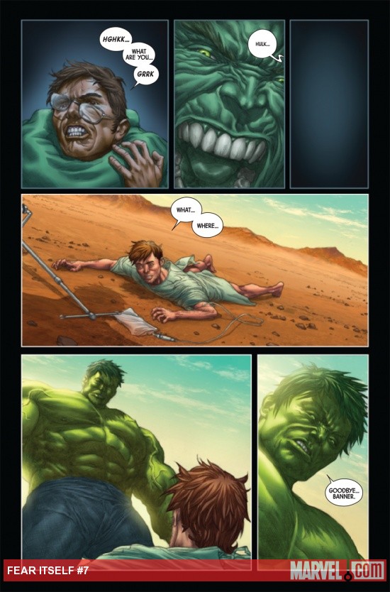 Fear Itself #7 interior page by Mike Choi