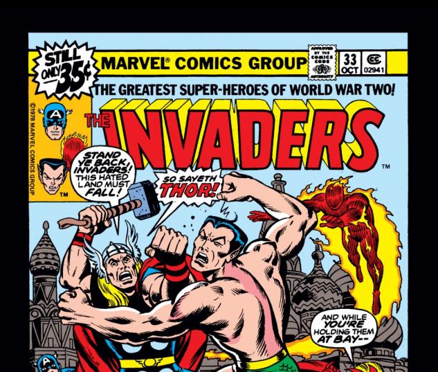 Invaders (1975) #33 Cover