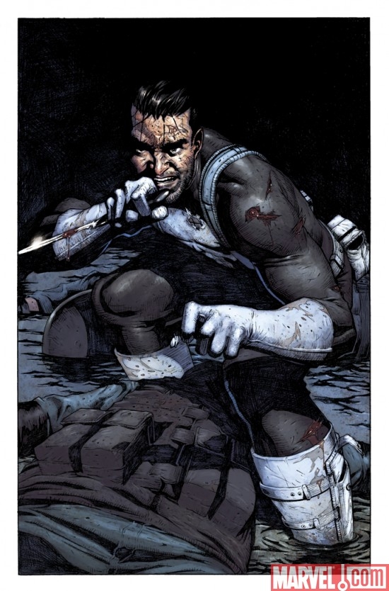 PUNISHER #4 preview art by Jerome Opena