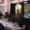 Fans line up to get their books signed
