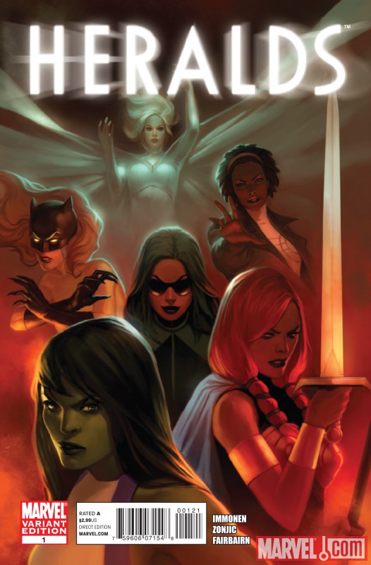 HERALDS # 1 Variant cover by Jelena Kevic-Djurdjevic