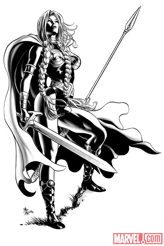 Valkyrie promo by Mike Deodato