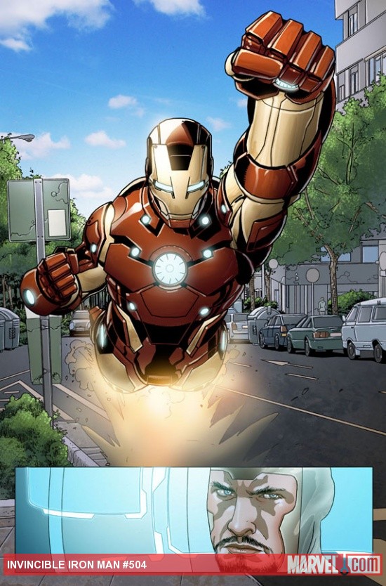 Invincible Iron Man #504 preview art by Salvador Larroca