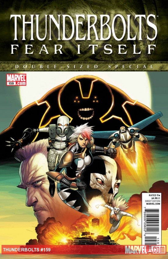 Thunderbolts #159 cover by Kev Walker