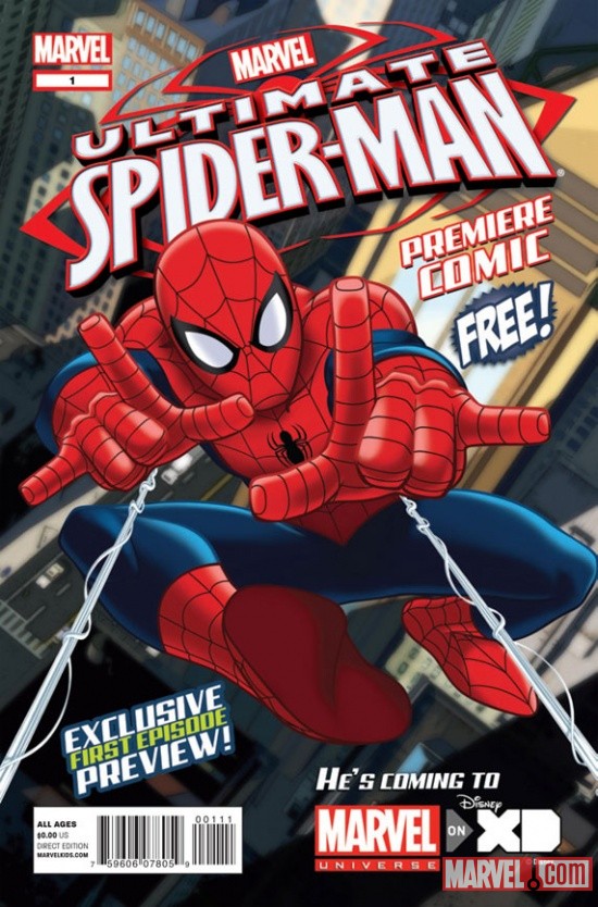 Ultimate Spider-Man primier comic cover 