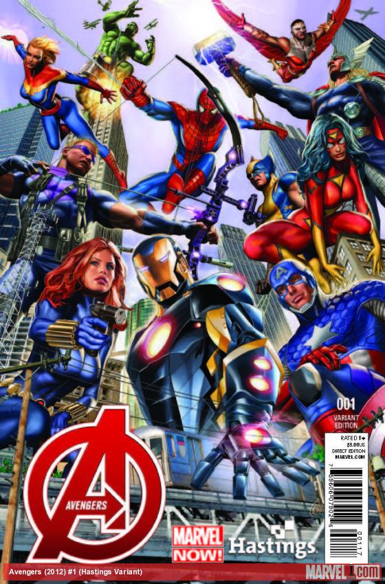 AVENGERS 1 HASTINGS VARIANT (NOW, WITH DIGITAL CODE)