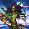 Gamora card art by Greg Horn from Marvel War of Heroes
