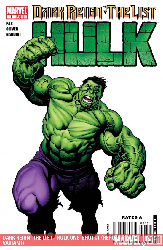 Dark Reign: The List - Hulk (2009) #1 (HERO VARIANT)