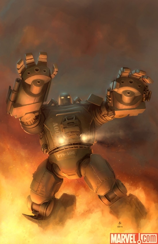 ULTIMATE ARMOR WARS #1 variant cover by Steve Kurth