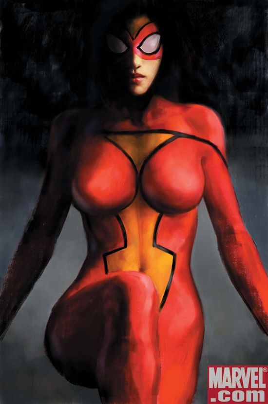 SPIDER-WOMAN promo art by Alex Maleev