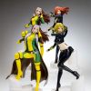 Exclusive Long Coat Variant and Regular Rogue Statues with Blonde and Regular Black Widow Bishoujo Statues from Kotobukiya